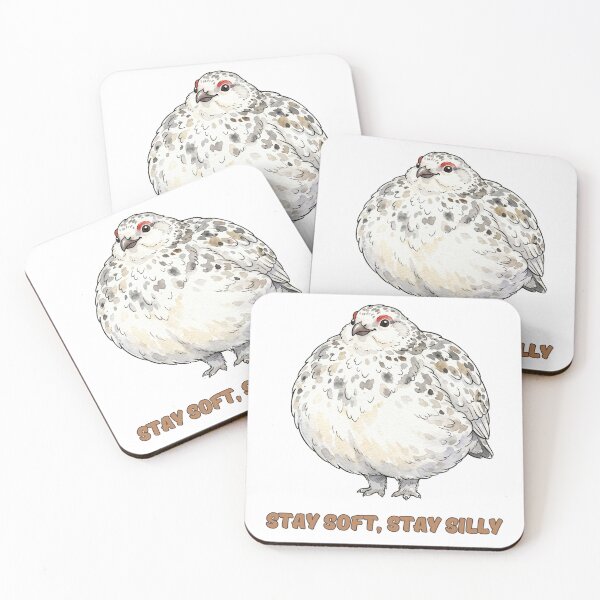 Item preview, Willow Ptarmigan Awebo Bird Stay Soft Stay Silly | Cute Meme Bird designed and sold by HelgaCraftery.