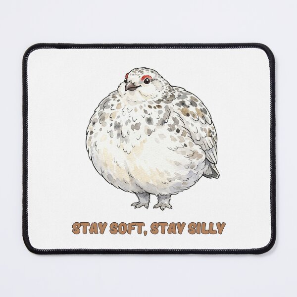 Item preview, Willow Ptarmigan Awebo Bird Stay Soft Stay Silly | Cute Meme Bird designed and sold by HelgaCraftery.