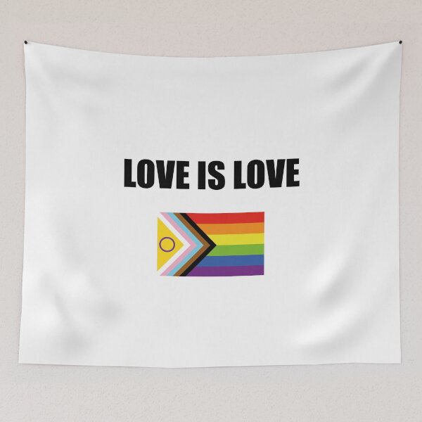 Item preview, LOVE IS LOVE Intersex Inclusive Pride Progress Flag  designed and sold by Inspirationmotivation.