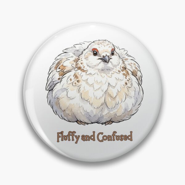Item preview, Willow Ptarmigan Awebo Bird Fluffy and Confused | Cute Meme Bird designed and sold by HelgaCraftery.