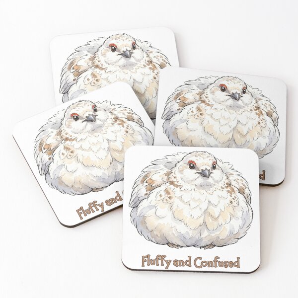 Item preview, Willow Ptarmigan Awebo Bird Fluffy and Confused | Cute Meme Bird designed and sold by HelgaCraftery.