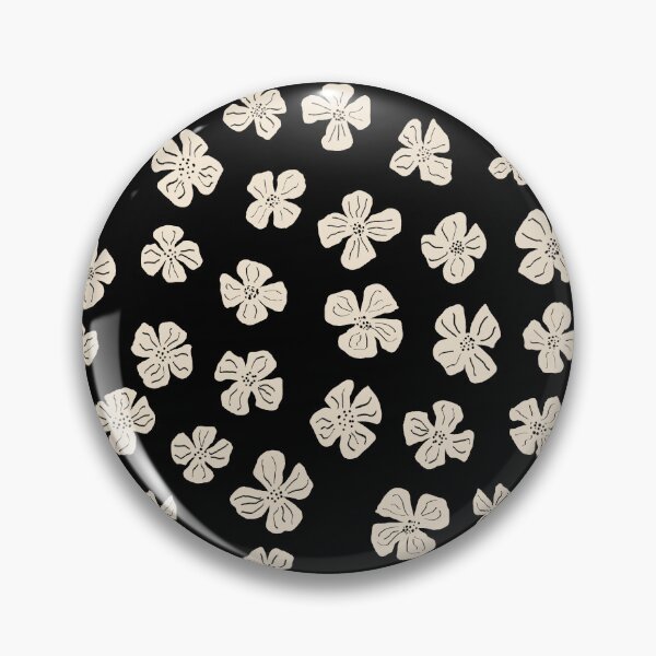Item preview, Black Cottage Core Wildflower Floral Pattern designed and sold by hayleyhackler.