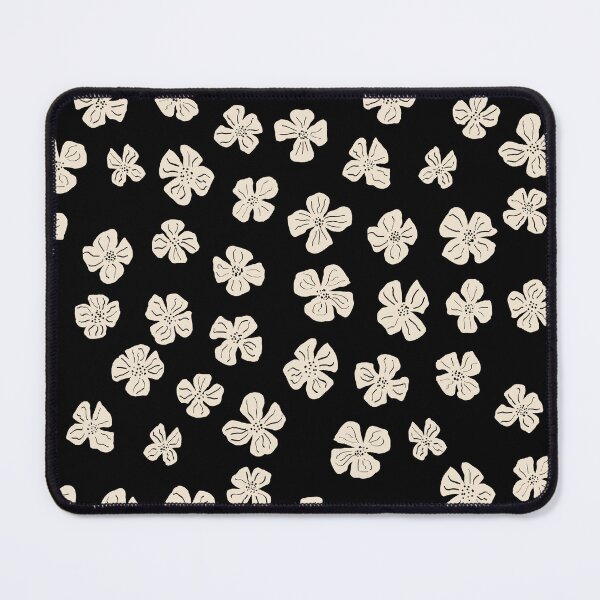 Item preview, Black Cottage Core Wildflower Floral Pattern designed and sold by hayleyhackler.