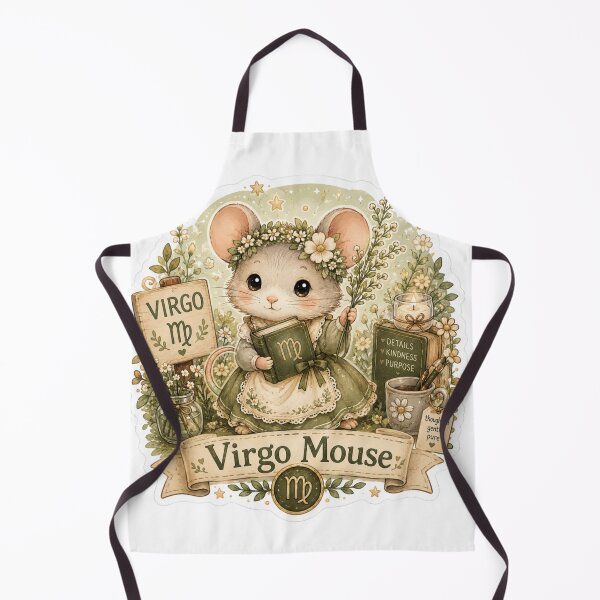 Item preview, Virgo Mouse Sticker | Cute Zodiac Animal Sticker | Astrology Gift designed and sold by CozypagesStudio.