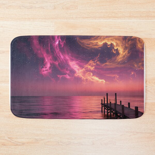 Item preview, Nebula and starry sky on the beach designed and sold by VoidVeilStudio.