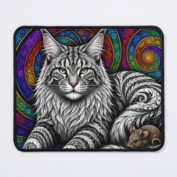 Item preview, Lab Visions 127: Maine Coon Rainbow Mandala designed and sold by The Psychedelic Anarchist.
