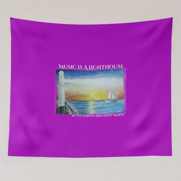 Item preview, Music Is A Lighthouse by Krisanny Marte designed and sold by Flutarians.