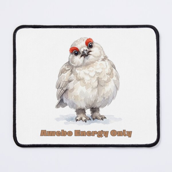 Item preview, Awebo Energy Only | Willow Ptarmigan Cute Meme Bird designed and sold by HelgaCraftery.