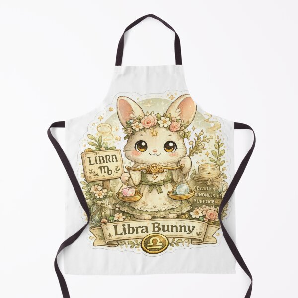 Item preview, Libra Bunny Sticker | Cute Zodiac Animal | Astrology Sticker designed and sold by CozypagesStudio.