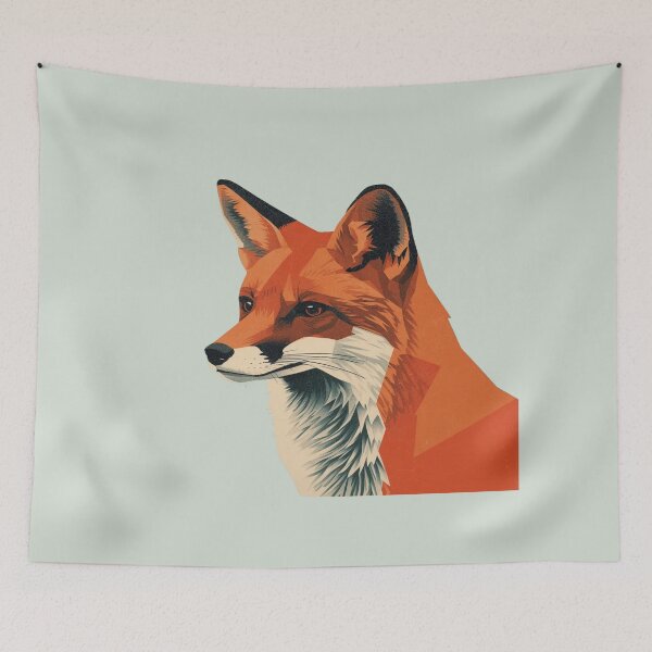 Item preview, Vintage Red Fox Vector Illustration Art designed and sold by ItzLacarth.