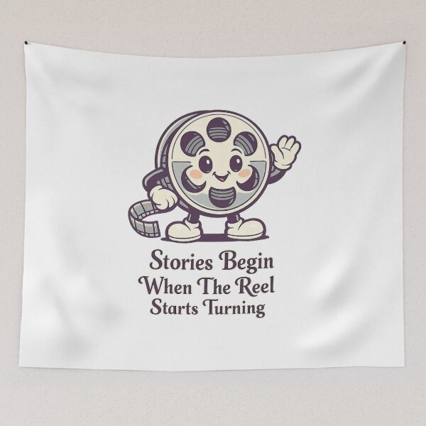 Item preview, StoriesBeginWhenTheReelStartsTurning designed and sold by LuveraxArt.