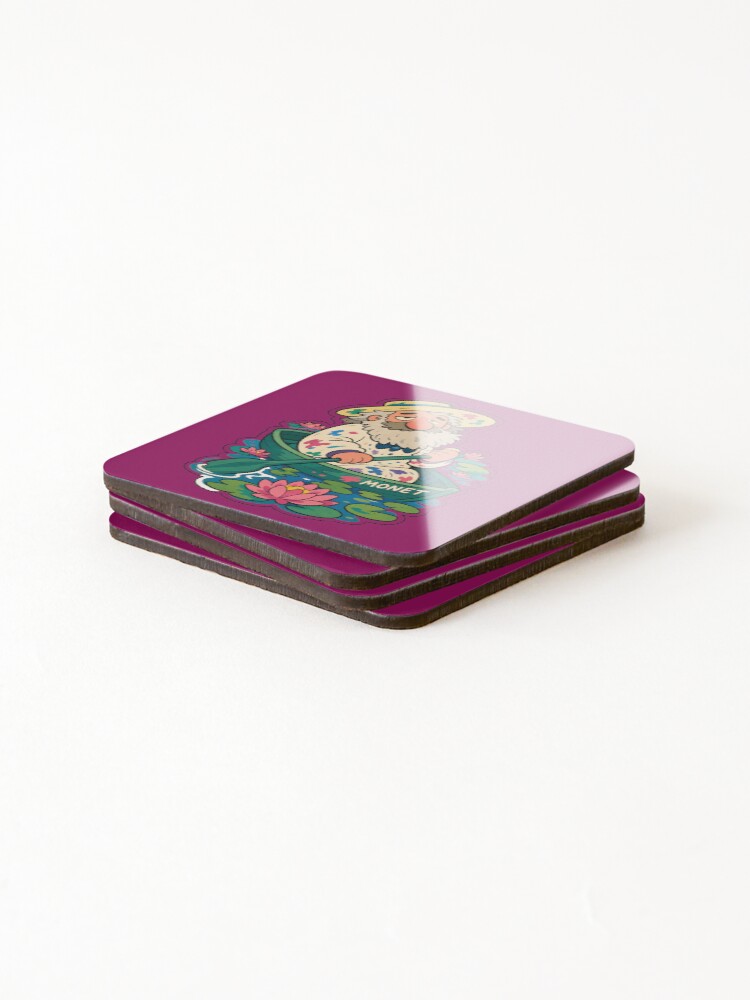 Thumbnail 4 of 5, Coasters (Set of 4), Monet Rowing designed and sold by BrambleBox.