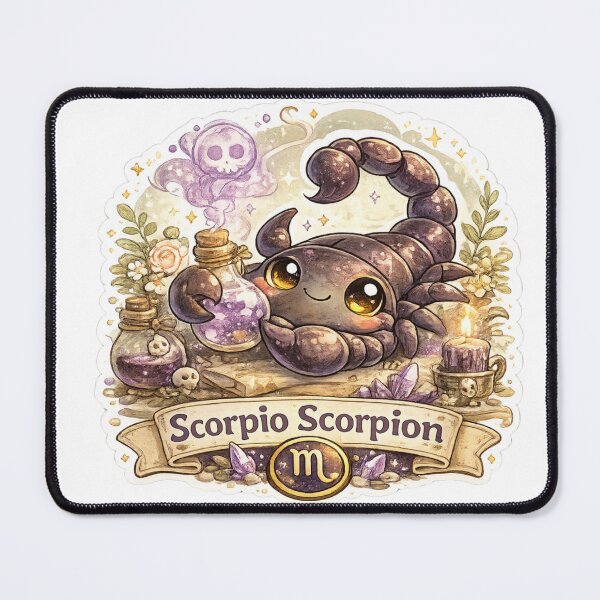 Item preview, Scorpio Scorpion Sticker | Cute Zodiac Animal Sticker | Astrology Gift designed and sold by CozypagesStudio.
