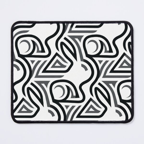 Item preview, Hidden Rabbit Optical Illusion Pattern | Clever Negative Space Design designed and sold by Rovano.