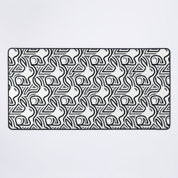 Item preview, Hidden Rabbit Optical Illusion Pattern | Clever Negative Space Design designed and sold by Rovano.