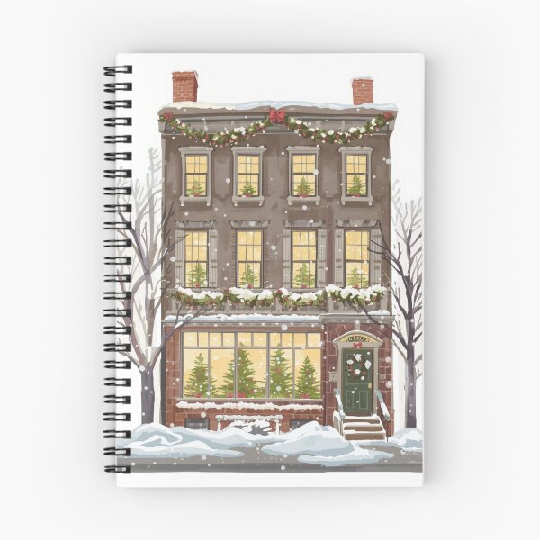 Item preview, Cozy Christmas Townhouse Winter designed and sold by CozyinTime.
