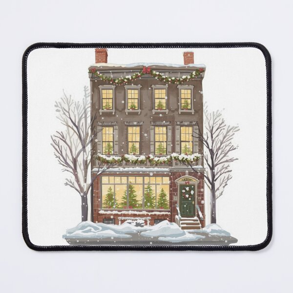 Item preview, Cozy Christmas Townhouse Winter designed and sold by CozyinTime.