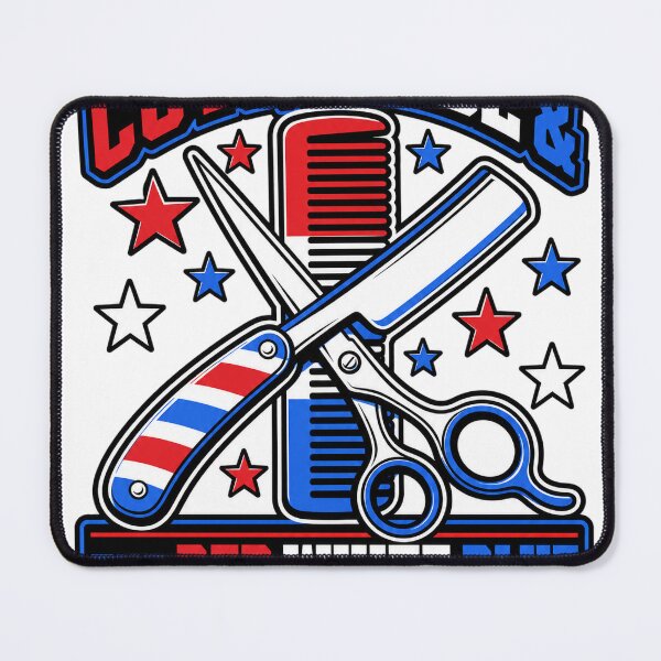 Item preview, Patriotic Barber Cape 4th Of July Fade Master designed and sold by VisualArtsOasis.