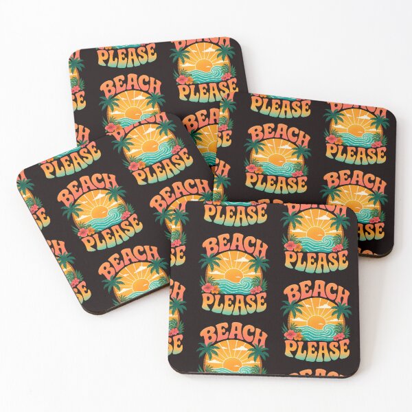 Item preview, Beach Please Retro Sunset Tropical Vacation designed and sold by Lozarux.