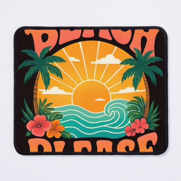 Item preview, Beach Please Retro Sunset Tropical Vacation designed and sold by Lozarux.