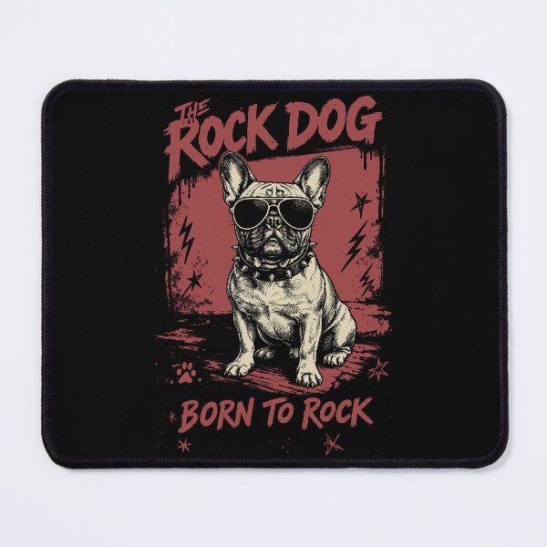 Item preview, Vintage Rocker French Bulldog - Born To Rock designed and sold by fabiandesigns88.