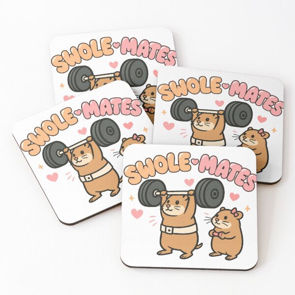 Item preview, Swole-Mates Gym Hamsters designed and sold by Sticker-Crafts.