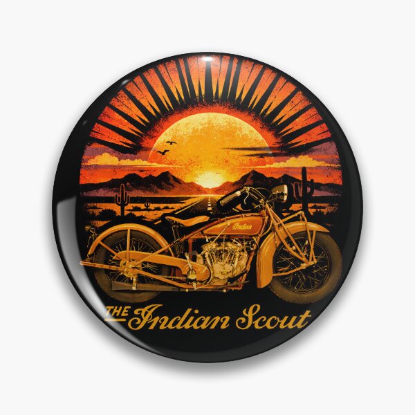 Item preview, 1928 Indian Scout 101 Vintage Fire Sunset Classic Motorcycle designed and sold by EdGraphy.