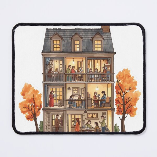 Item preview, Cozy Autumn Apartment Building Dollhouse designed and sold by CozyinTime.