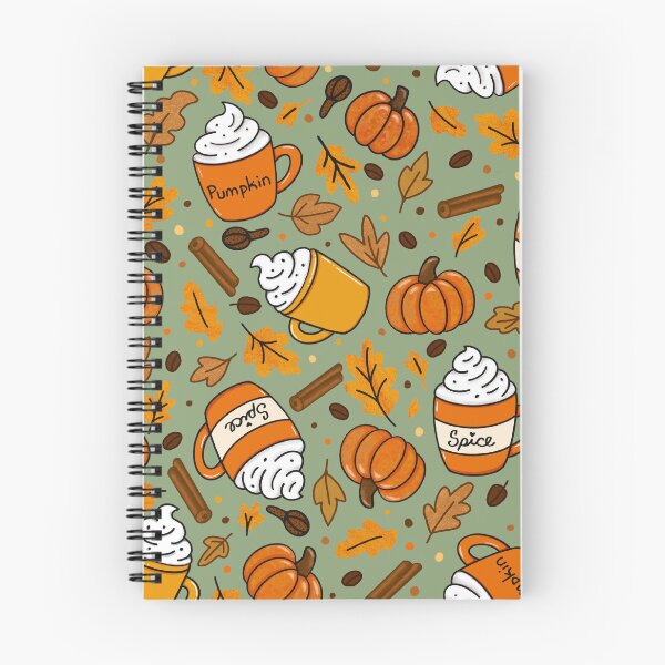 Aperçu de l'œuvre Copie du motif Pumpkin Spice | Design chaleureux pour les amateurs de café d'automne | Esthétique automnale dessinée à la main créée et vendue par hayleyhackler.