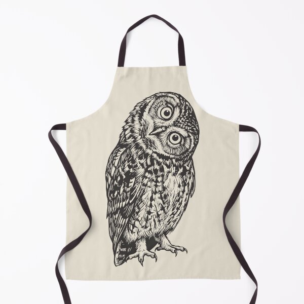 Item preview, Linocut Owl Folk Art Bird Forestcore Witchy designed and sold by Y-Vibes.