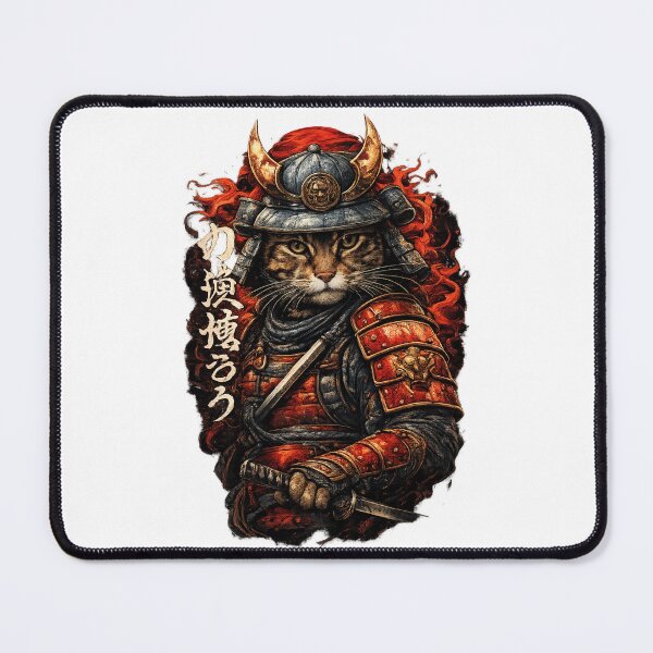 Item preview, Samurai Cat Warrior Japanese Anime designed and sold by afr-saad.
