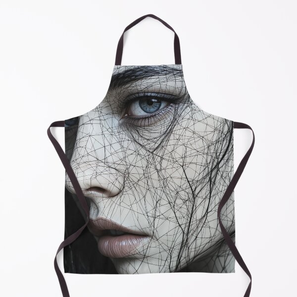 Item preview, Fragmented Emotion Portrait – Abstract Distorted Line Art Face | Expressive Modern Surreal Illustration designed and sold by PixPixari.