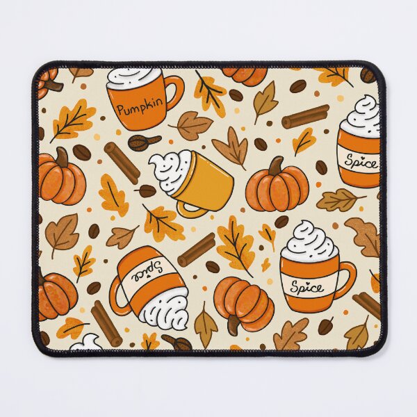 Item preview, Patrón de calabaza y especias | Diseño acogedor para amantes del café otoñal | Estética otoñal dibujada a mano designed and sold by hayleyhackler.