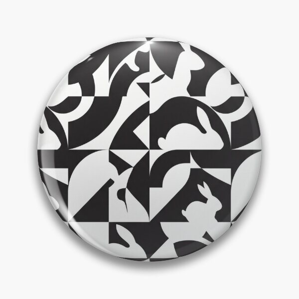 Item preview, Hidden Rabbit Optical Illusion Pattern | Clever Negative Space Design designed and sold by Rovano.