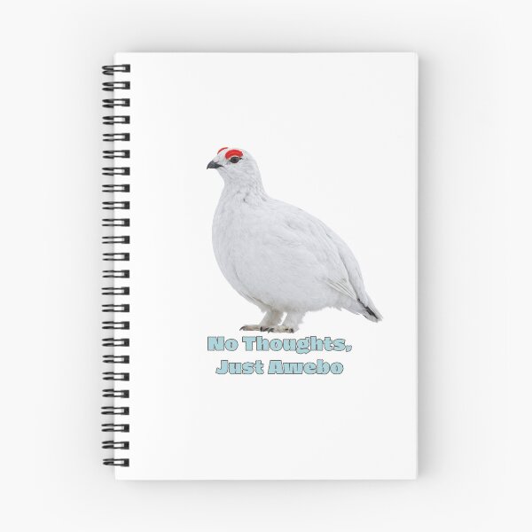 Item preview, No Thoughts Just Awebo | Willow Ptarmigan Meme Bird designed and sold by HelgaCraftery.