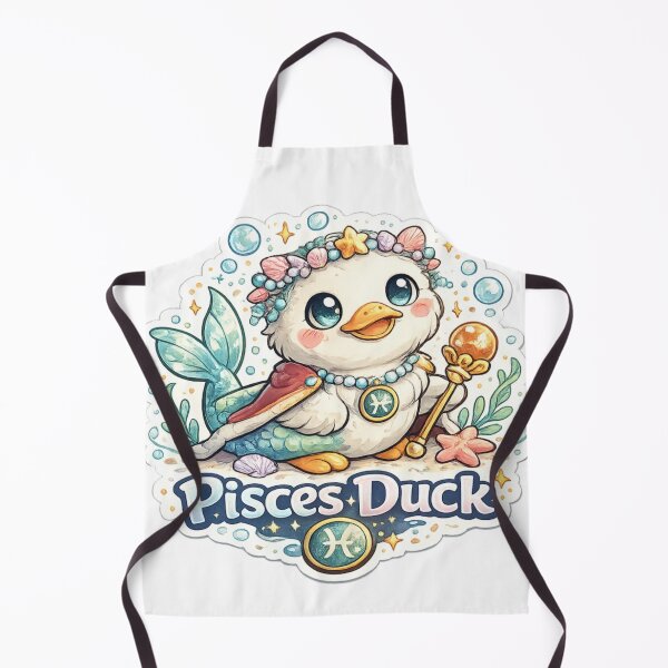 Item preview, Pisces Duck Sticker | Cute Zodiac Animal Sticker | Astrology Gift designed and sold by CozypagesStudio.