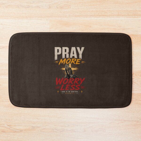 Item preview, PRAY MORE WORRY LESS | FAITH OVER ANXIETY CHRISTIAN SHIRT designed and sold by LowBatteryStudio ⭐.