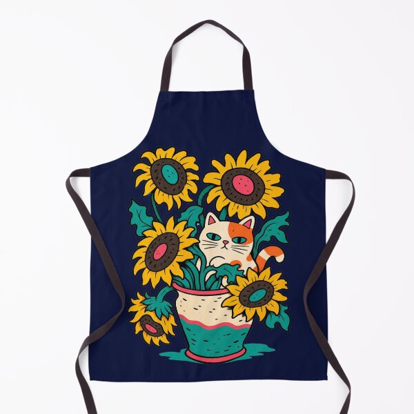 Item preview, Sunflower Cat designed and sold by BrambleBox.