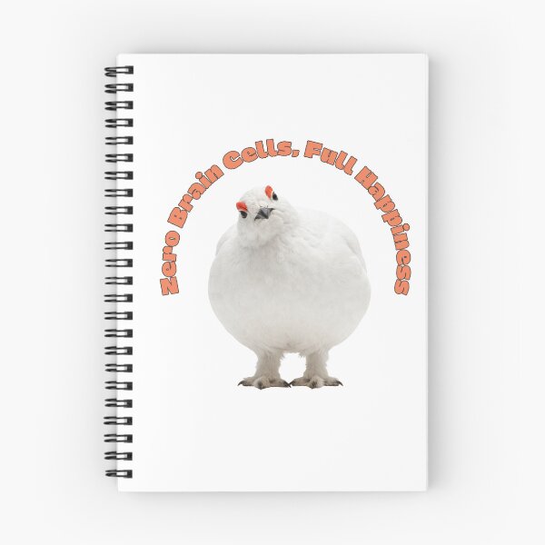Item preview, No Brain Cells Full Roundness | Awebo Bird Willow Ptarmigan Meme designed and sold by HelgaCraftery.