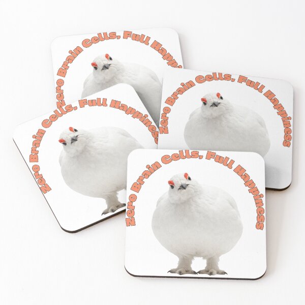 Item preview, No Brain Cells Full Roundness | Awebo Bird Willow Ptarmigan Meme designed and sold by HelgaCraftery.