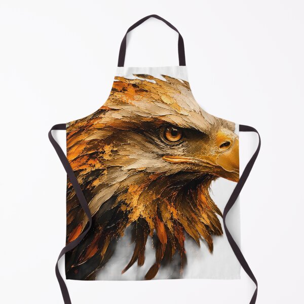 Item preview, Golden Eagle Majesty: Impasto Oil Painting designed and sold by SupernovaNote.