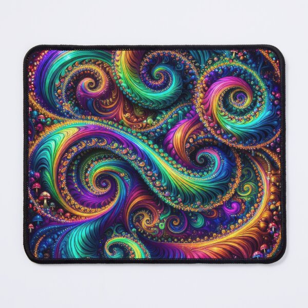 Item preview, Lab Visions 095: Psychedelic Spiral Fractal Mushrooms designed and sold by The Psychedelic Anarchist.