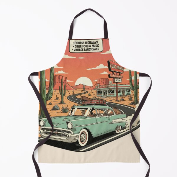 Item preview, American Dream Drive Summer Vintage Road Trip Retro Car Desert Adventure Design designed and sold by ObsidianUruk.
