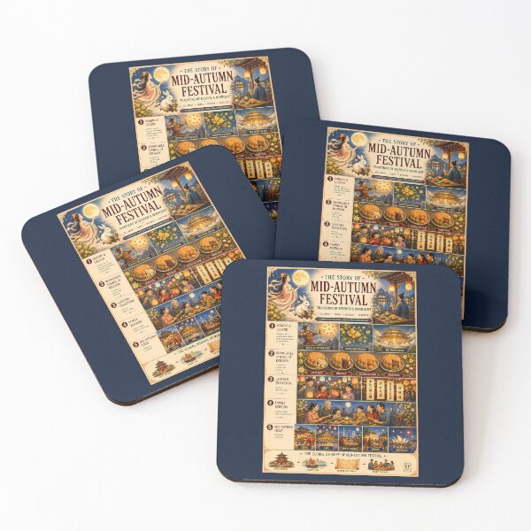 Item preview, The Story of Mid-Autumn Festival Infographic designed and sold by Easternpantry.