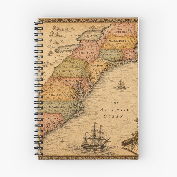 Item preview, 1776 Thirteen Colonies Map designed and sold by BrickByDream.