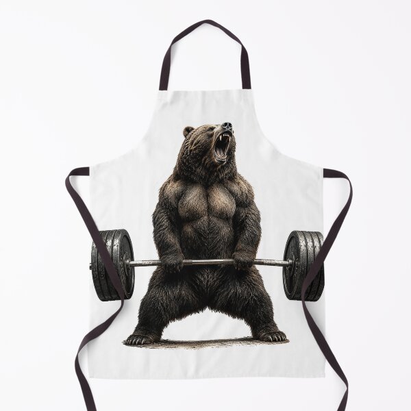 Item preview, Angry Muscle Bear Deadlift Heavy Barbell Weightlifting designed and sold by Digistore1221.