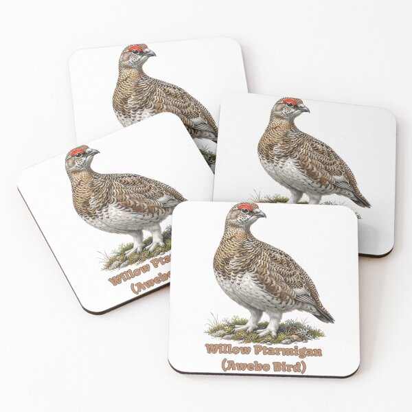 Item preview, Willow Ptarmigan Awebo Bird | Living My Best Bird Life Meme designed and sold by HelgaCraftery.