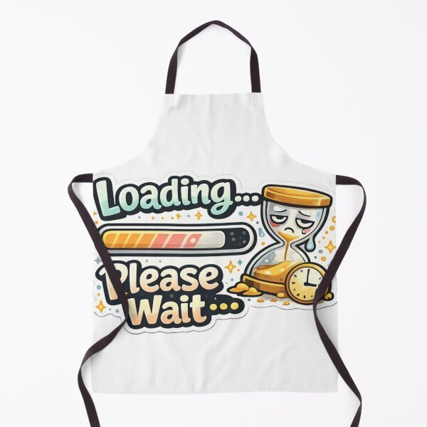 Item preview, Loading Please Wait Sticker | Funny Mood Sticker | Cute Kawaii Design designed and sold by CozypagesStudio.