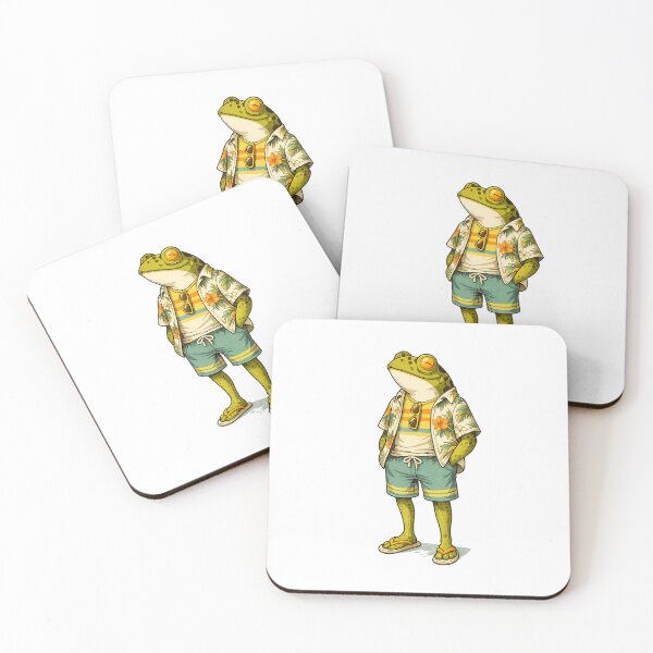 Item preview, Cool Summer Frog Vibes Retro Beach Style designed and sold by afr-saad.