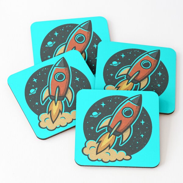 Item preview, Nave espacial de dibujos animados designed and sold by Magenta Merch.